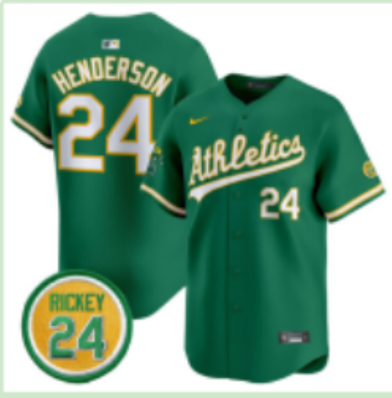 Men Oakland Athletics #24 Henderson green Nike 2026 MLB Jersey 082800121